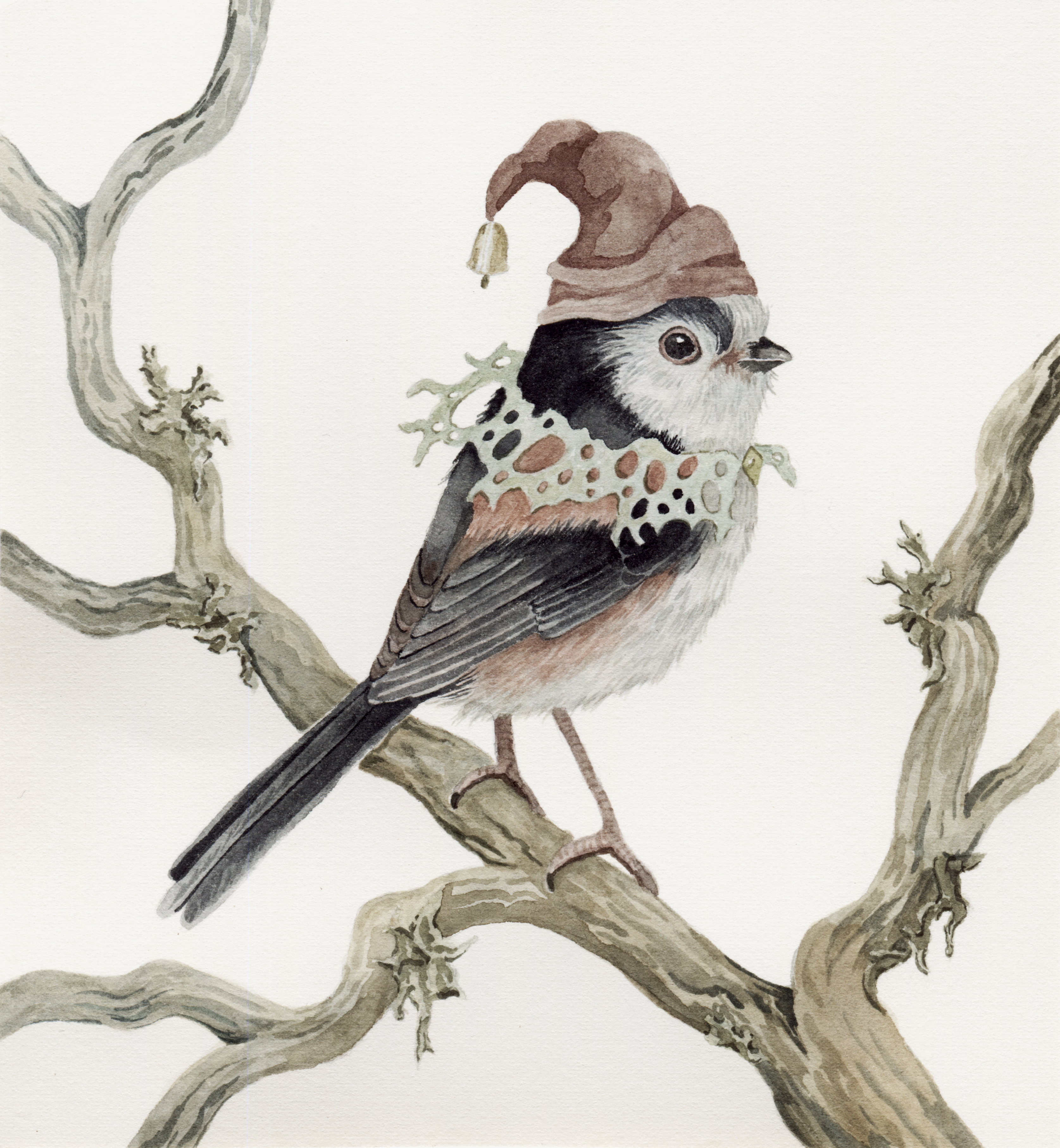 “Mossfeather of the Hollow Oak” - Original Watercolor Illustration