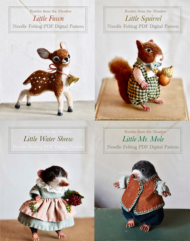 Tutorial BUNDLE Collection - All my patterns 4 PDF and 3 Videos