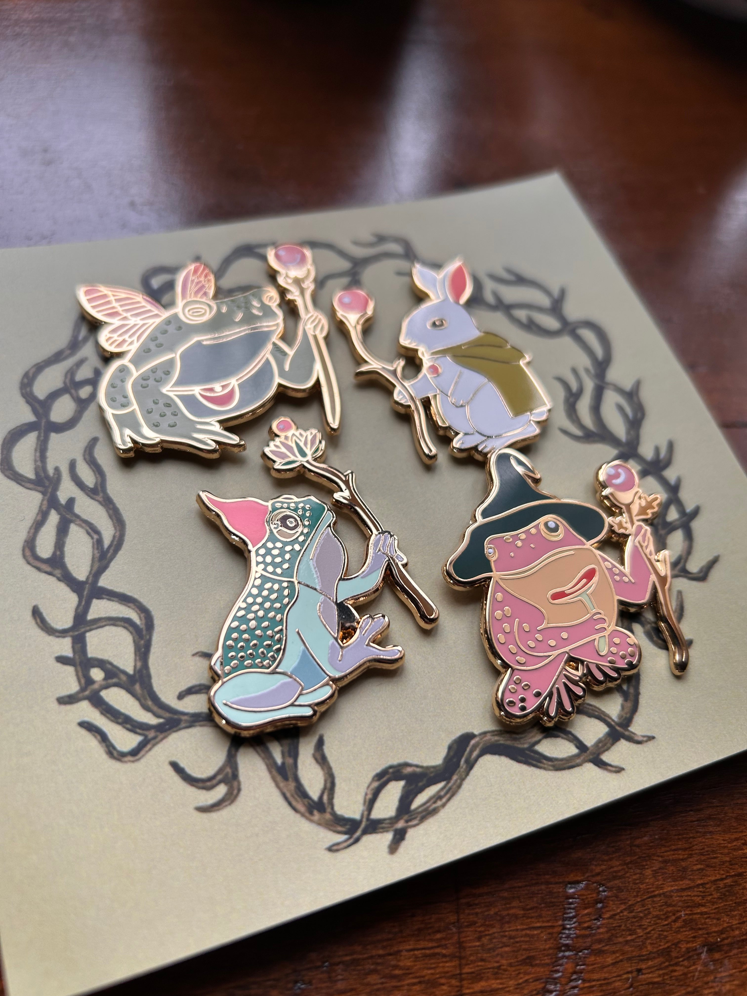 Set of 4 Pins - warriors