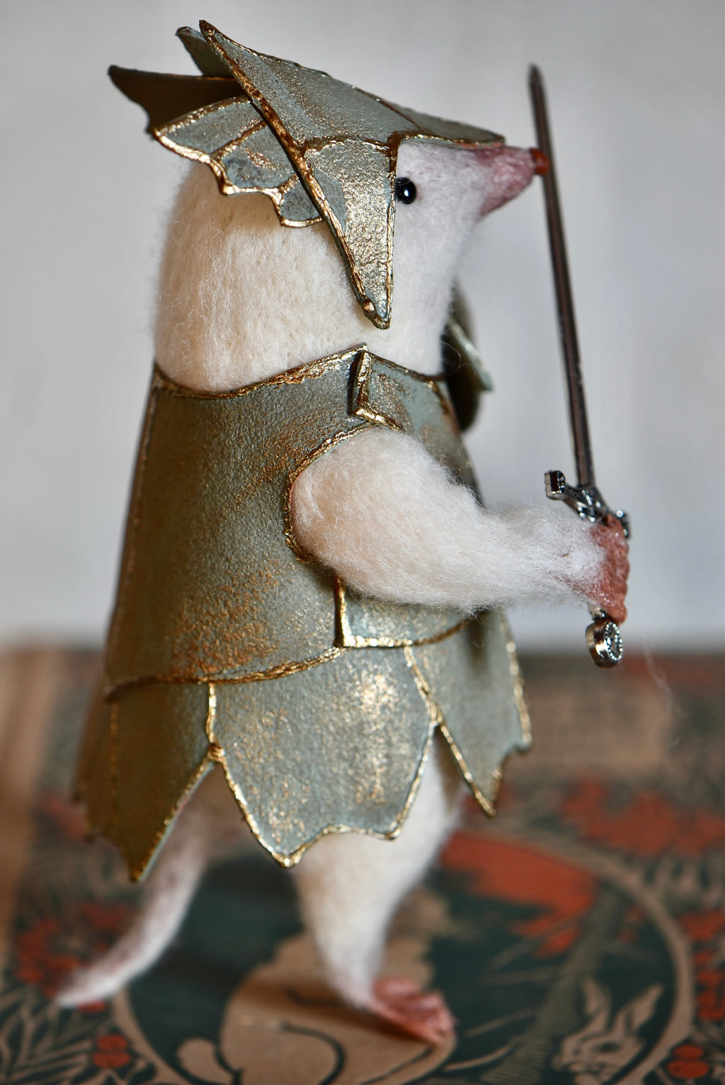 Warrior Little Mole - OOAK by Joanne Hawthorn