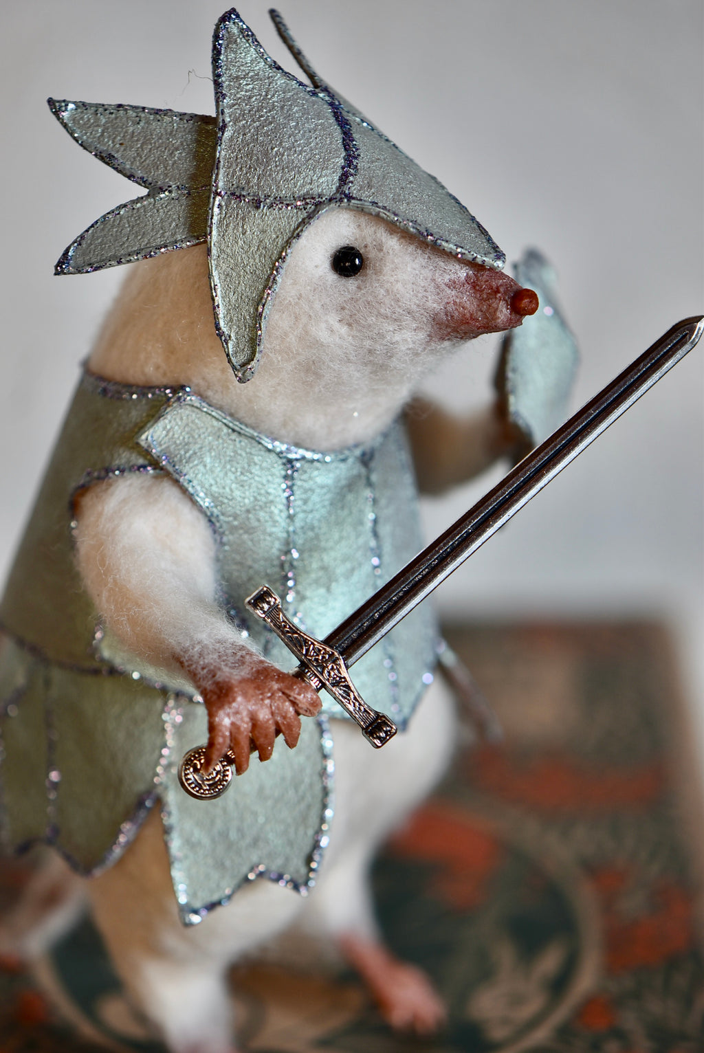 Warrior Little Mole - OOAK by Joanne Hawthorn