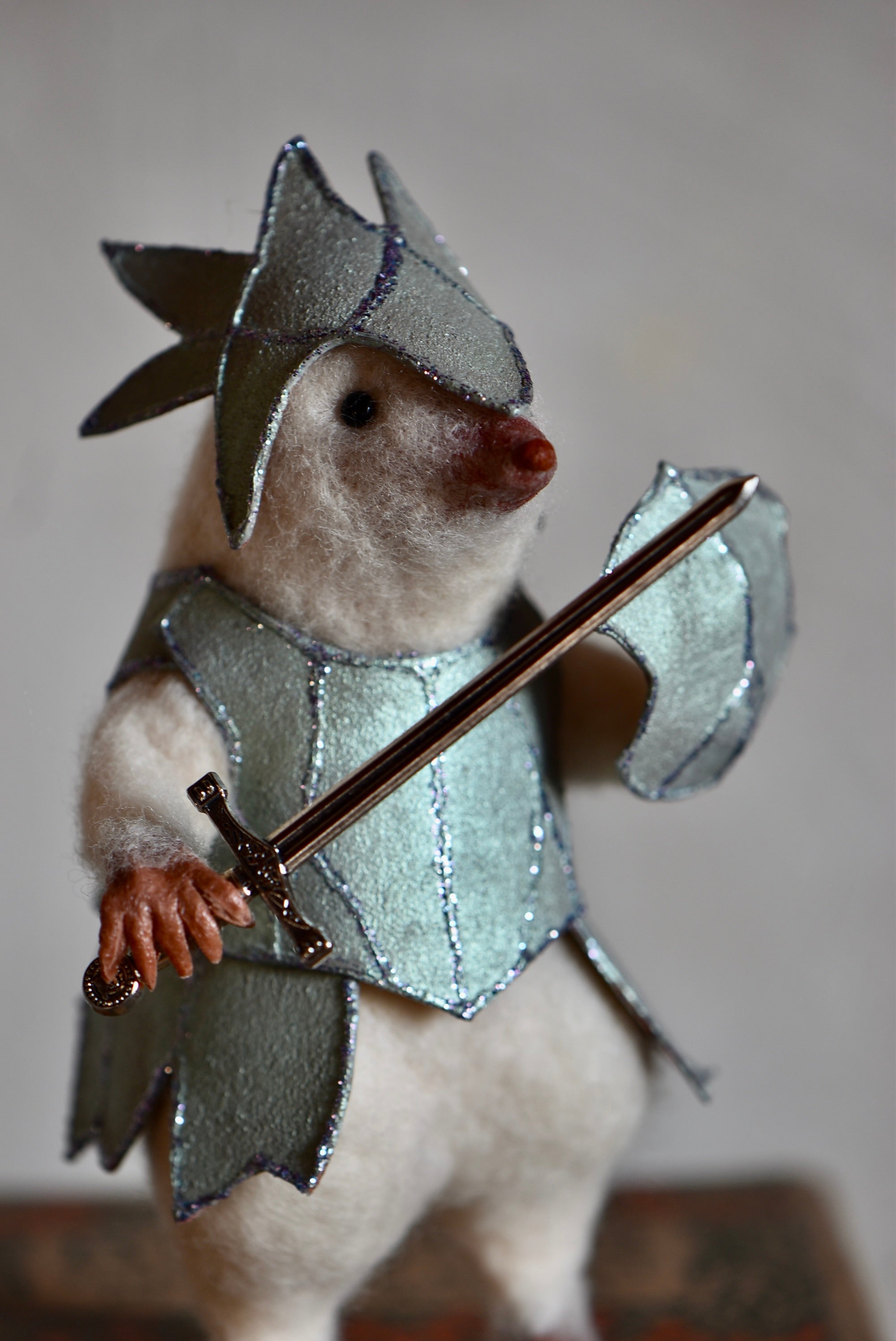 Warrior Little Mole - OOAK by Joanne Hawthorn