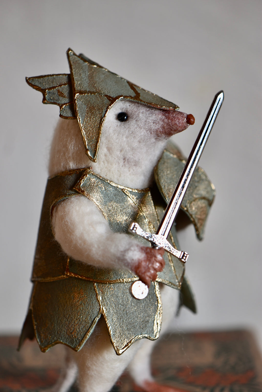 Warrior Little Mole - OOAK by Joanne Hawthorn