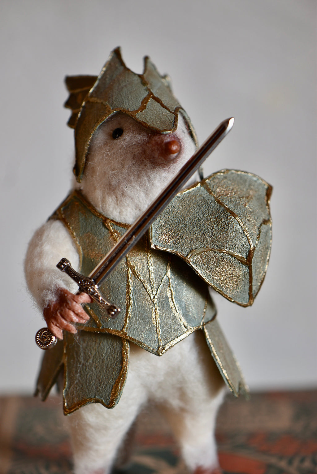 Warrior Little Mole - OOAK by Joanne Hawthorn