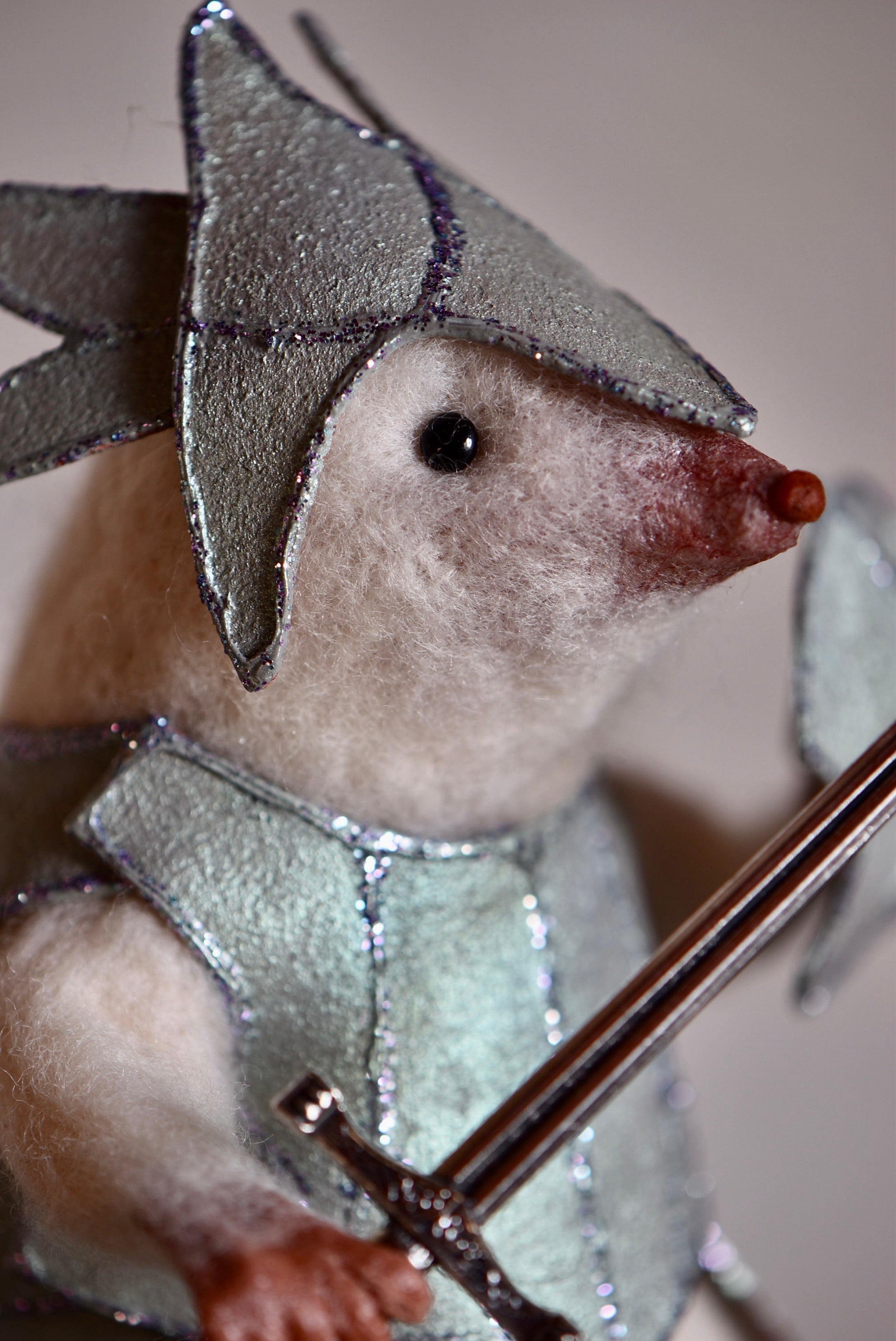 Warrior Little Mole - OOAK by Joanne Hawthorn