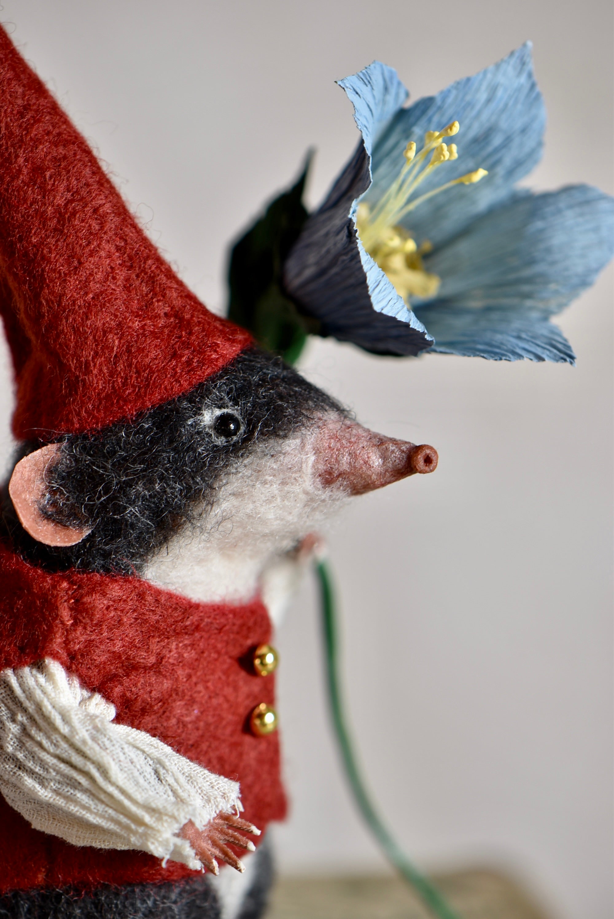 Gnome Shrew with Flower