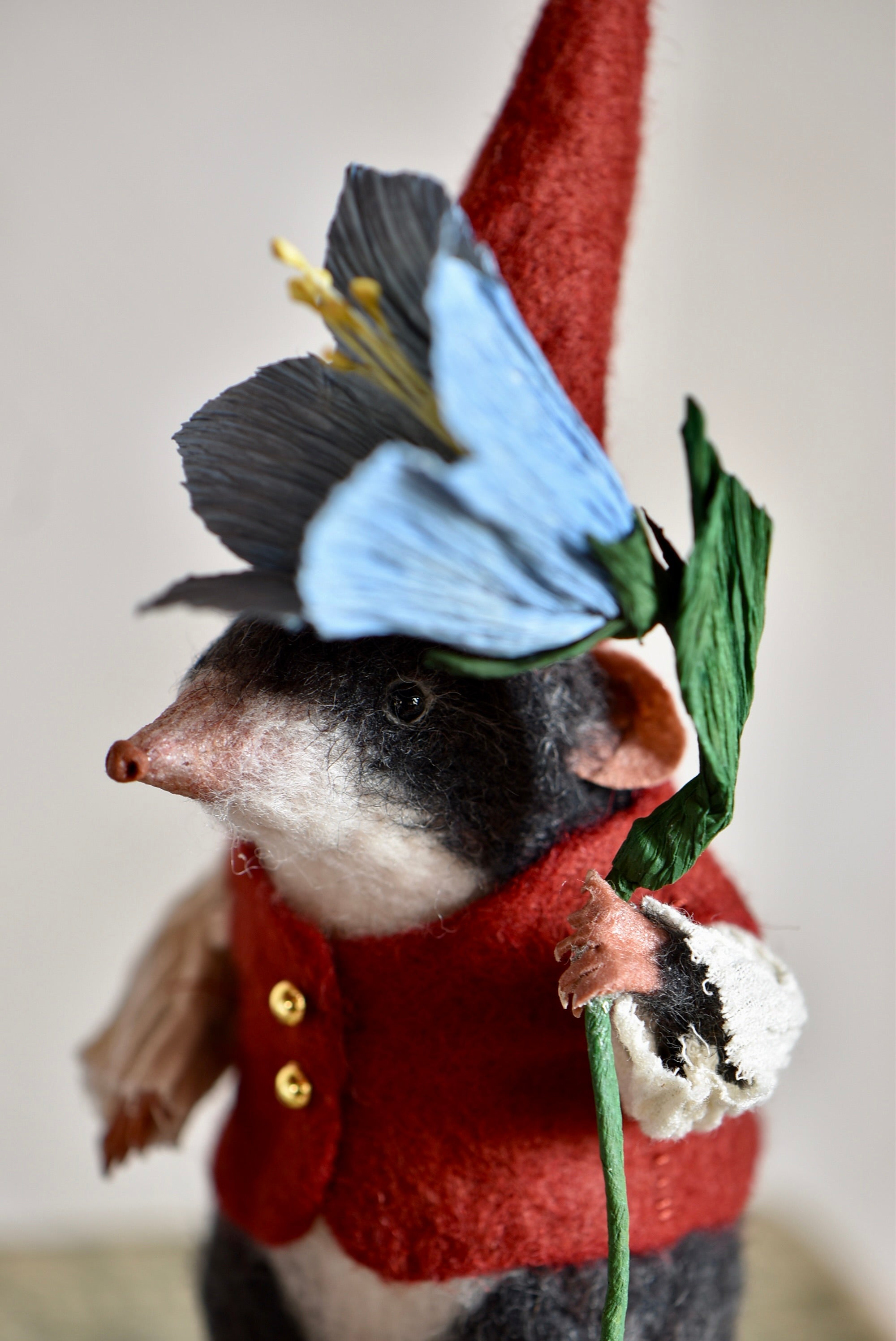 Gnome Shrew with Flower