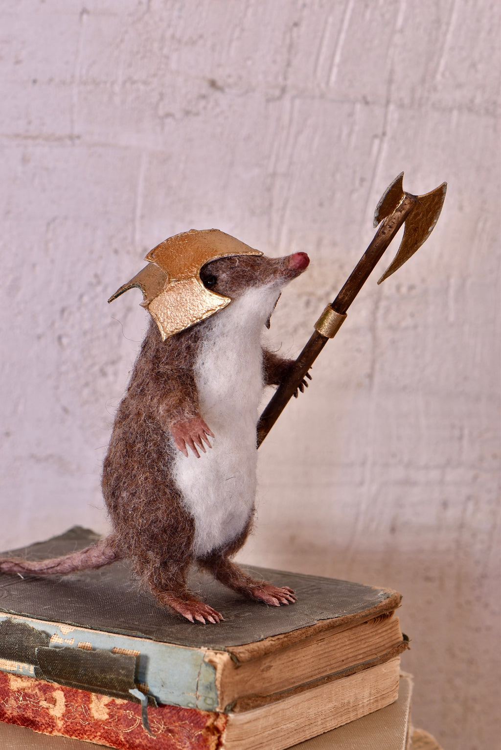 Warrior Little Mole I - OOAK by Joanne Hawthorn
