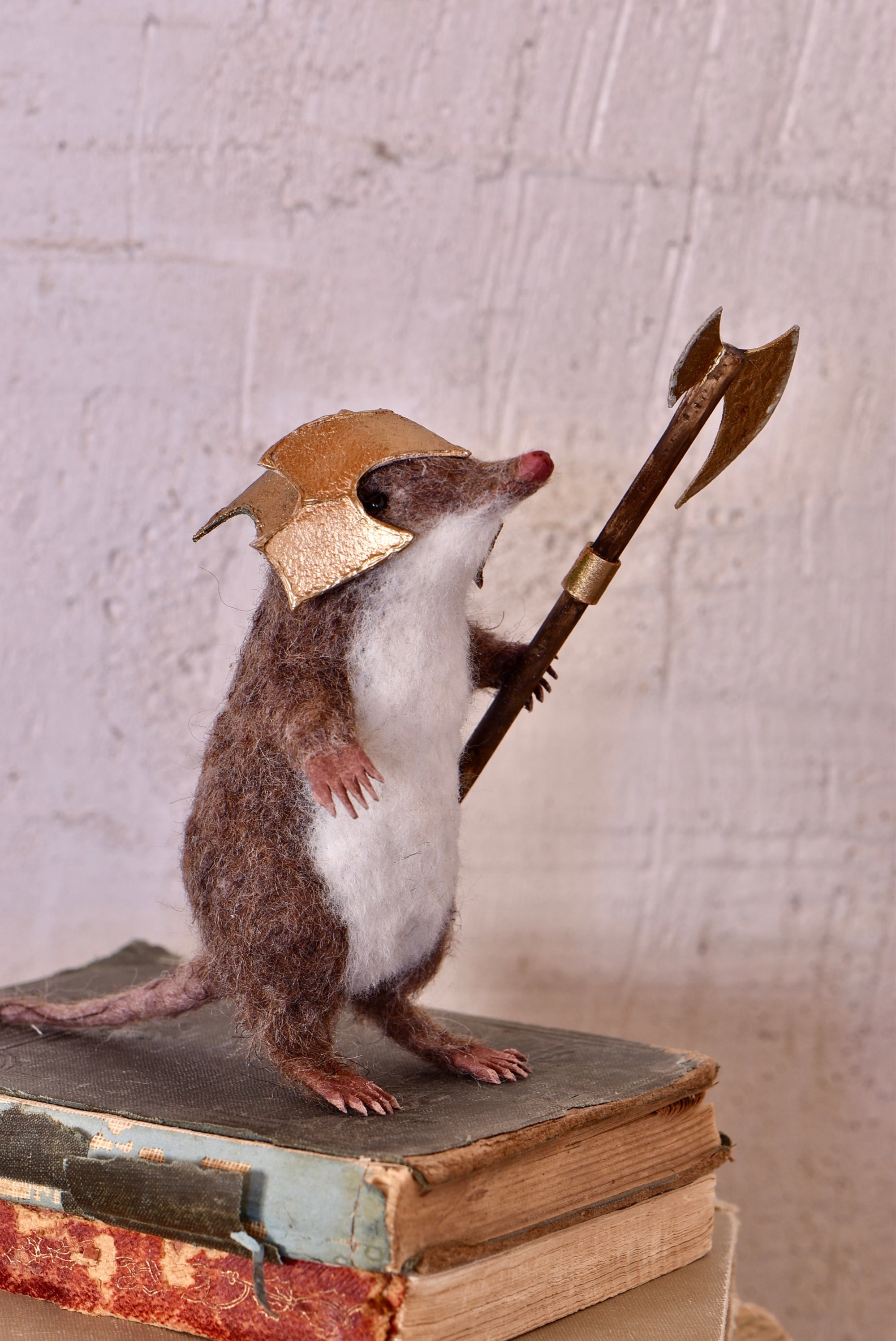 Warrior Little Mole I - OOAK by Joanne Hawthorn