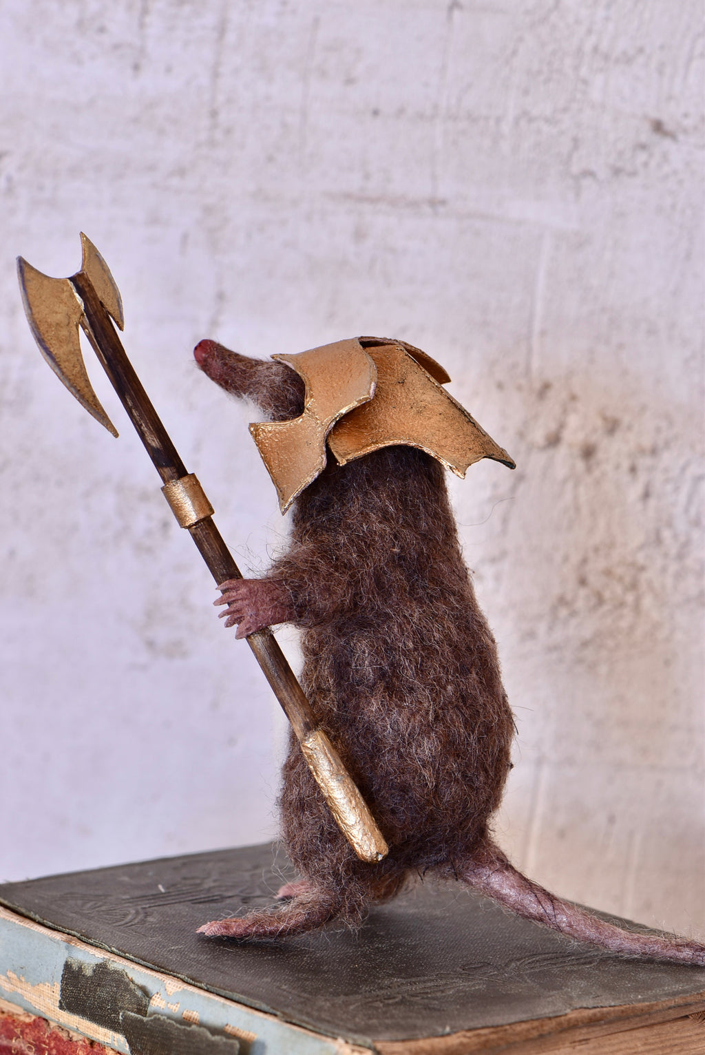 Warrior Little Mole I - OOAK by Joanne Hawthorn