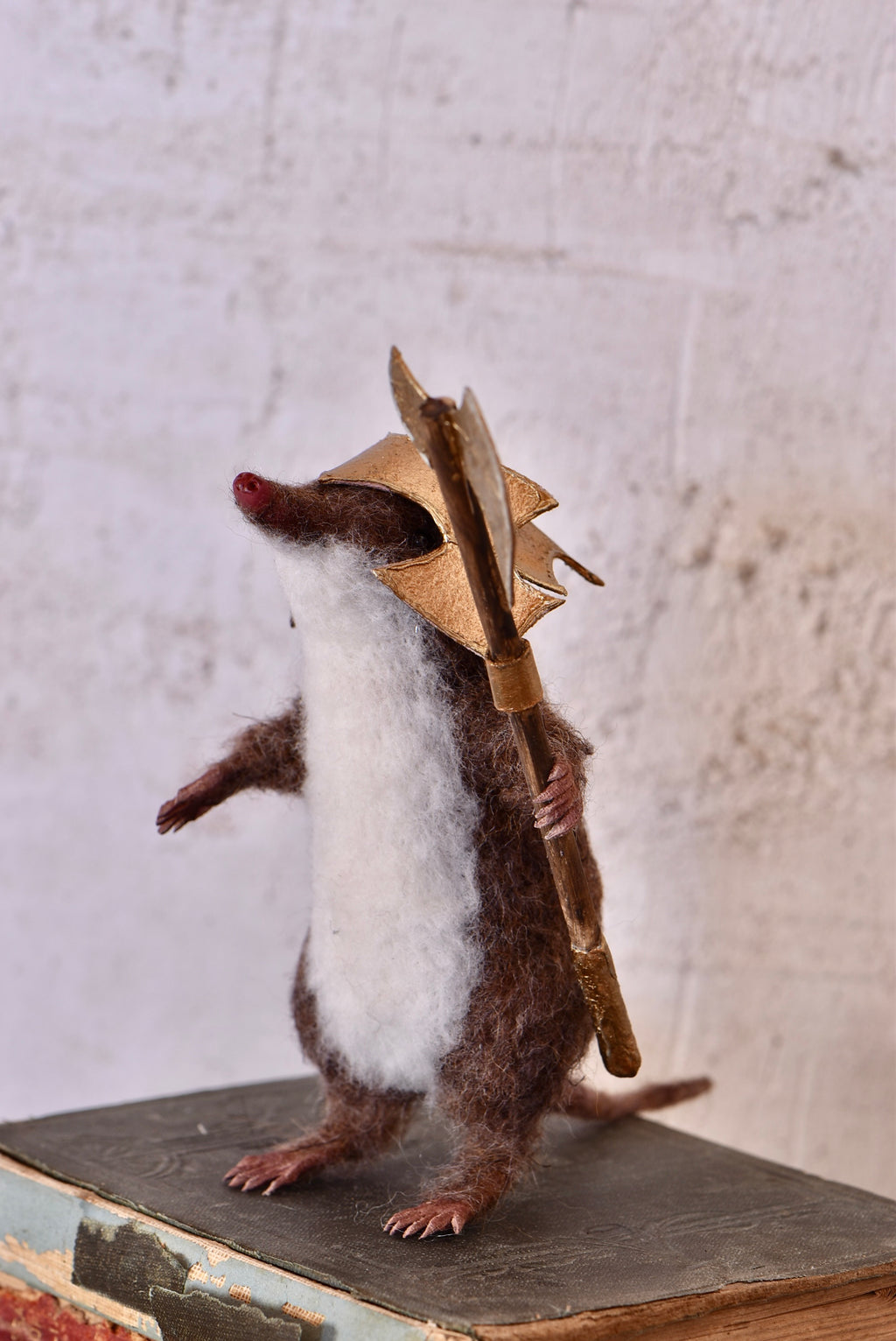 Warrior Little Mole I - OOAK by Joanne Hawthorn
