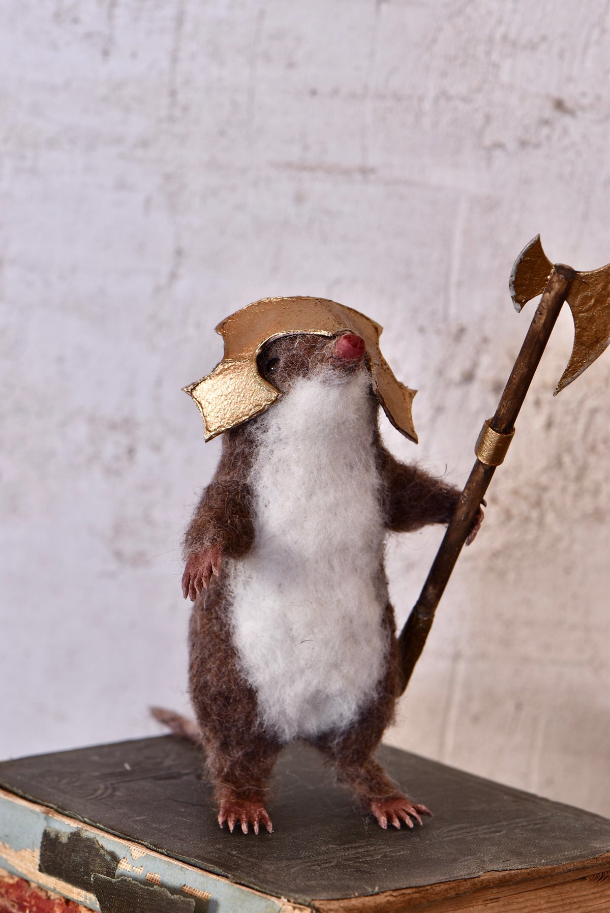 Warrior Little Mole I - OOAK by Joanne Hawthorn