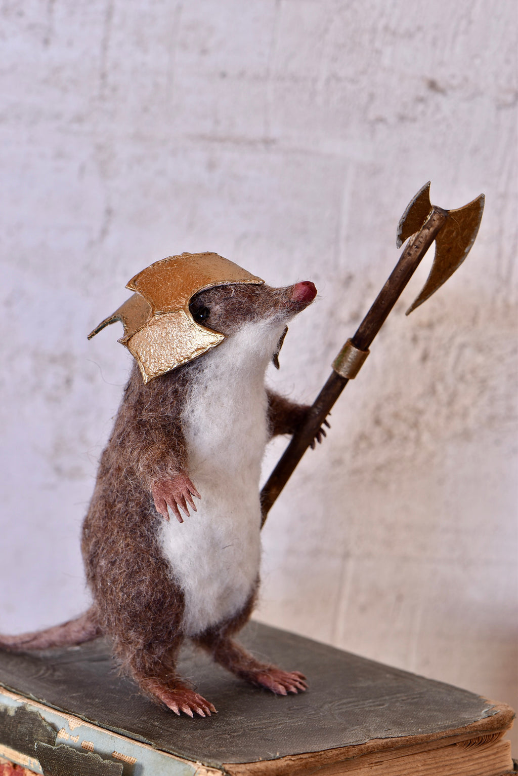 Warrior Little Mole I - OOAK by Joanne Hawthorn