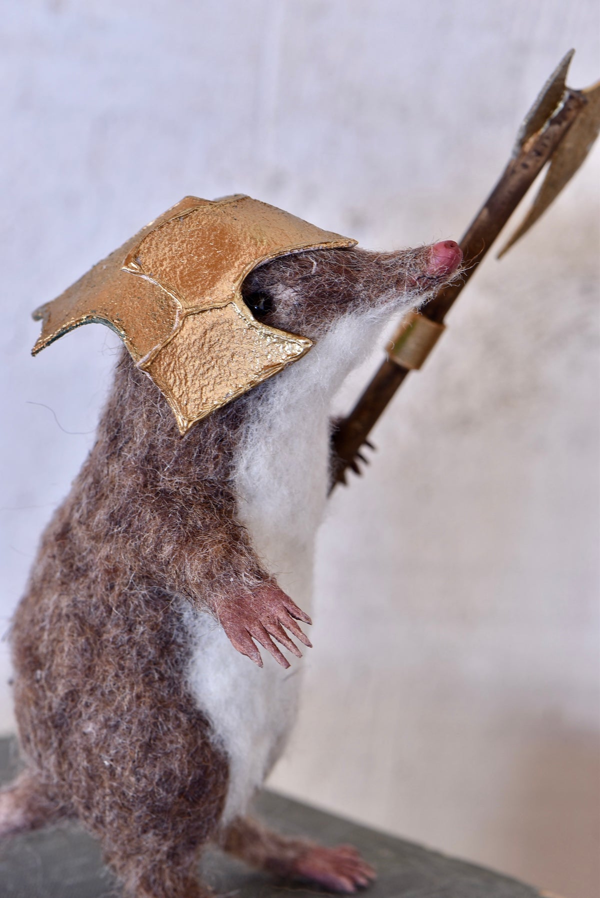 Warrior Little Mole I - OOAK by Joanne Hawthorn