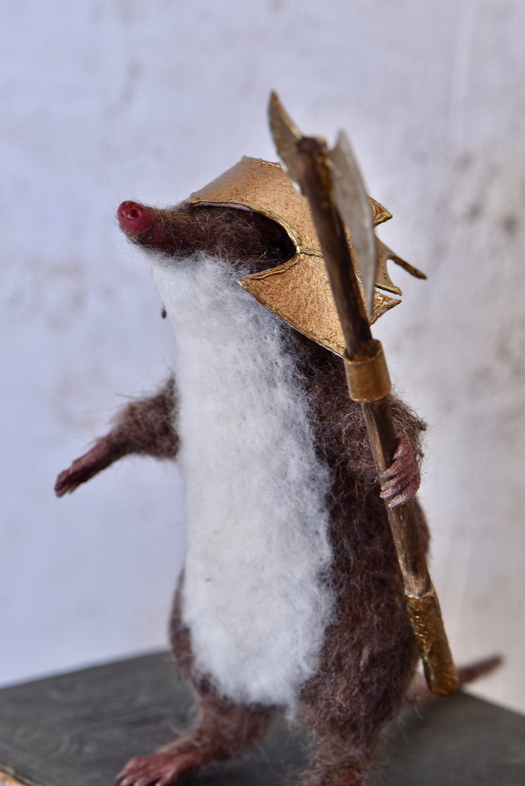 Warrior Little Mole I - OOAK by Joanne Hawthorn