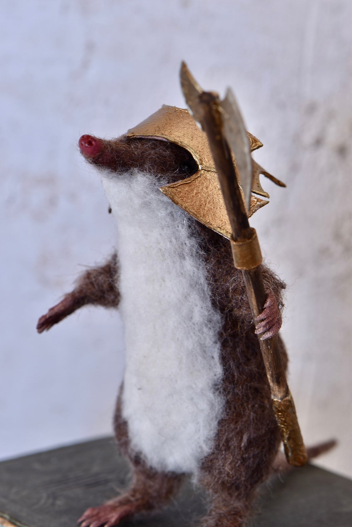 Warrior Little Mole I - OOAK by Joanne Hawthorn