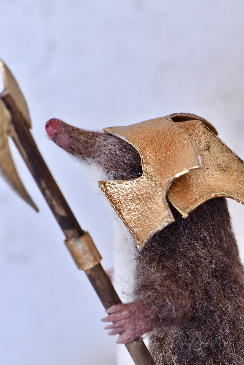 Warrior Little Mole I - OOAK by Joanne Hawthorn