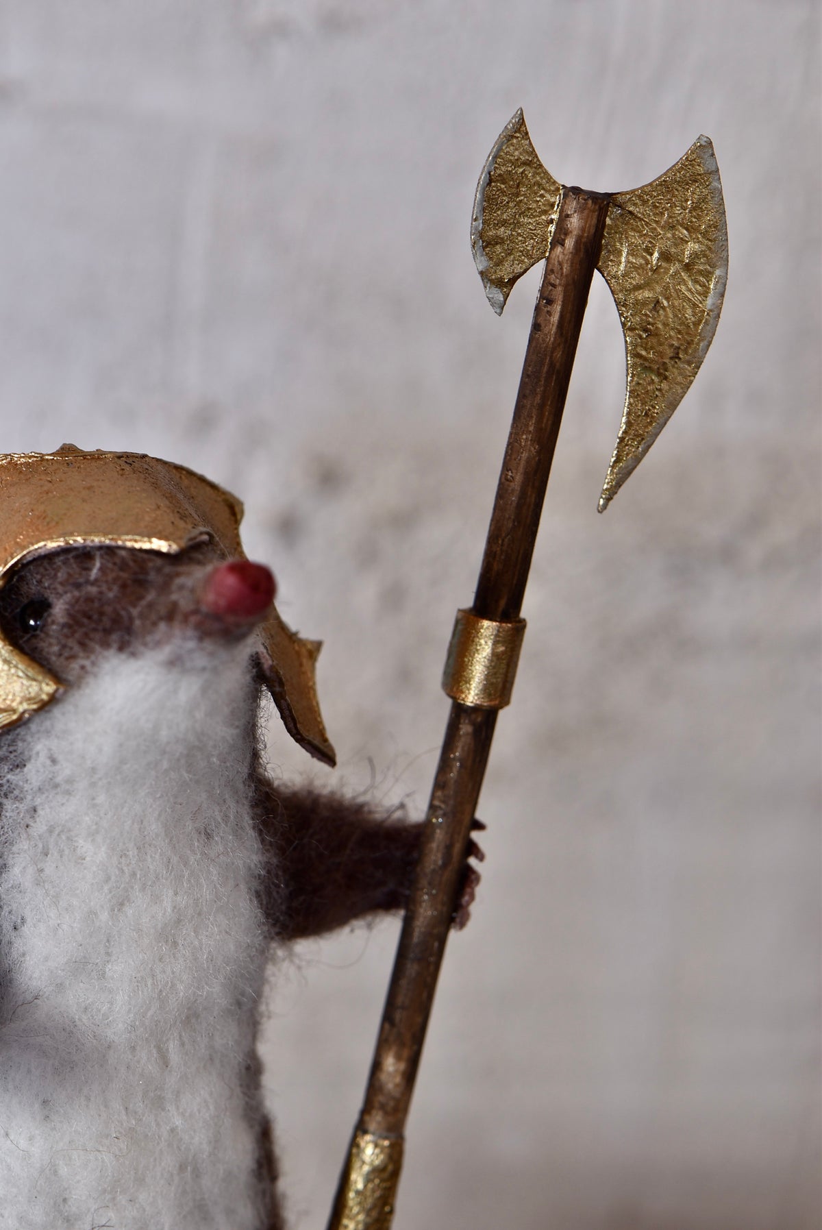 Warrior Little Mole I - OOAK by Joanne Hawthorn