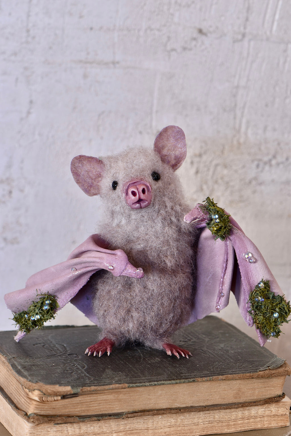 Moss Bat Spirit II - OOAK by Joanne Hawthorn