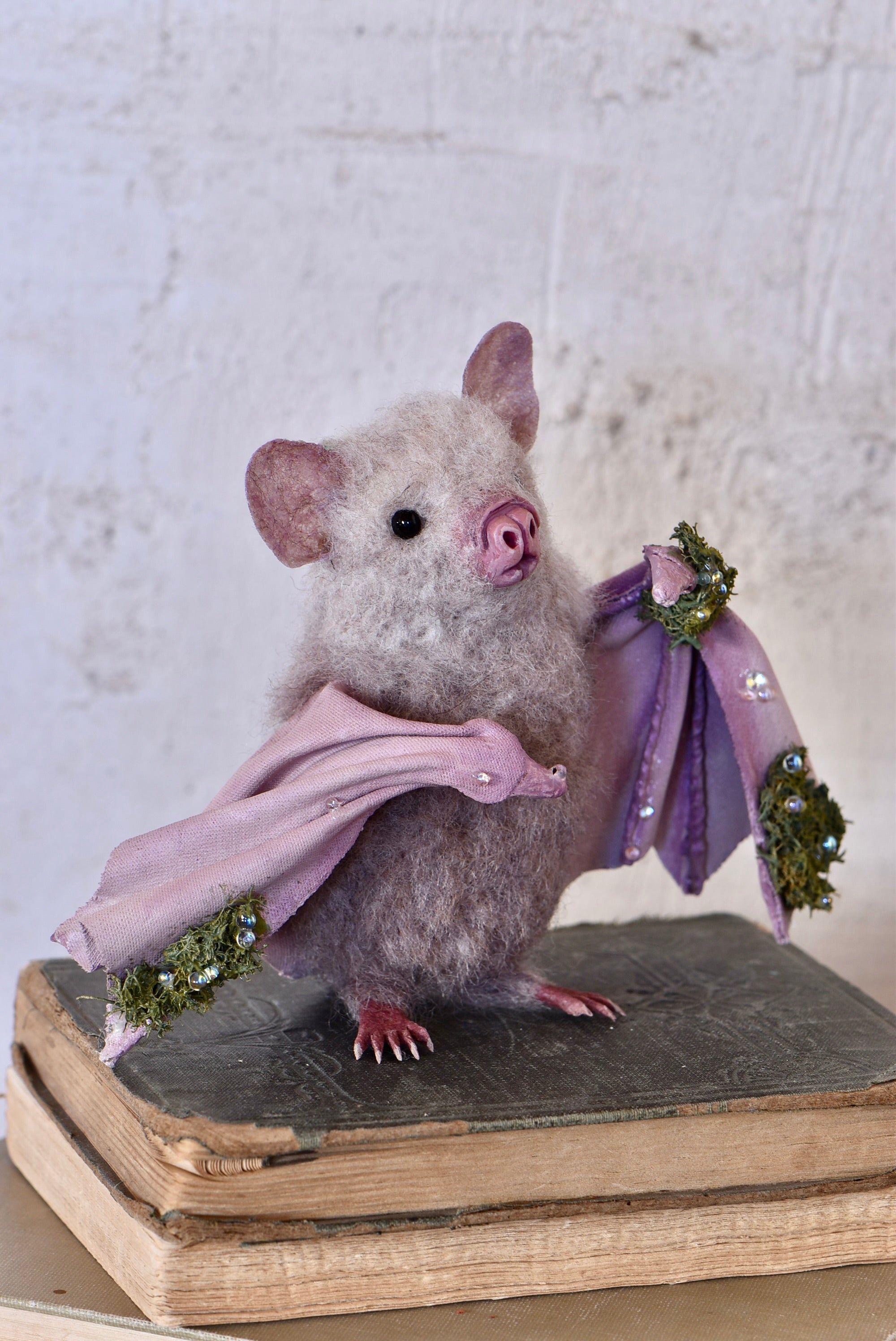 Moss Bat Spirit II - OOAK by Joanne Hawthorn