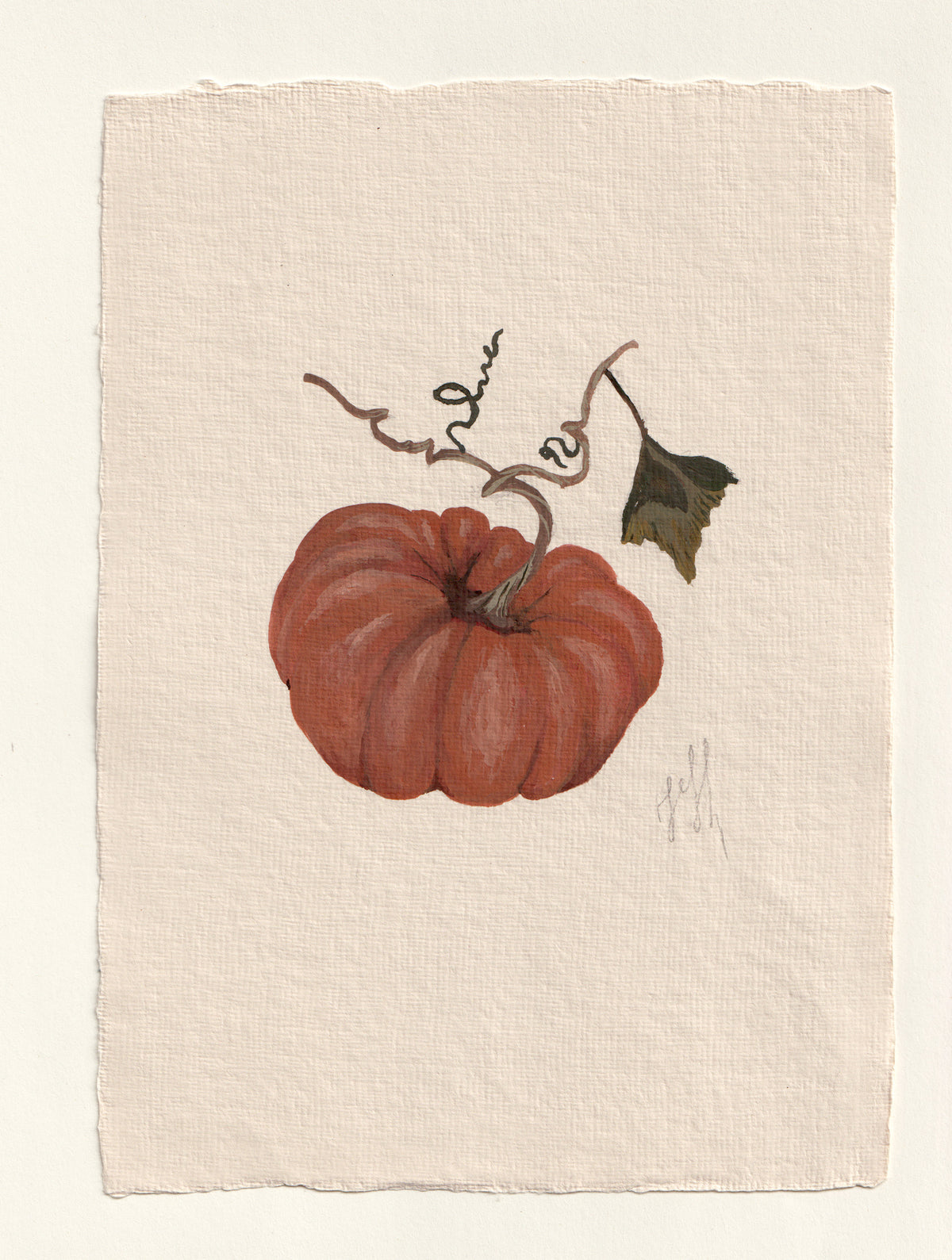 Pumpkin III- Original Gouache Study