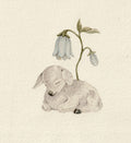 Sleeping Little Goat 2- Original Watercolor Illustration