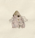 Little Toad and Flower - Original Watercolor Illustration