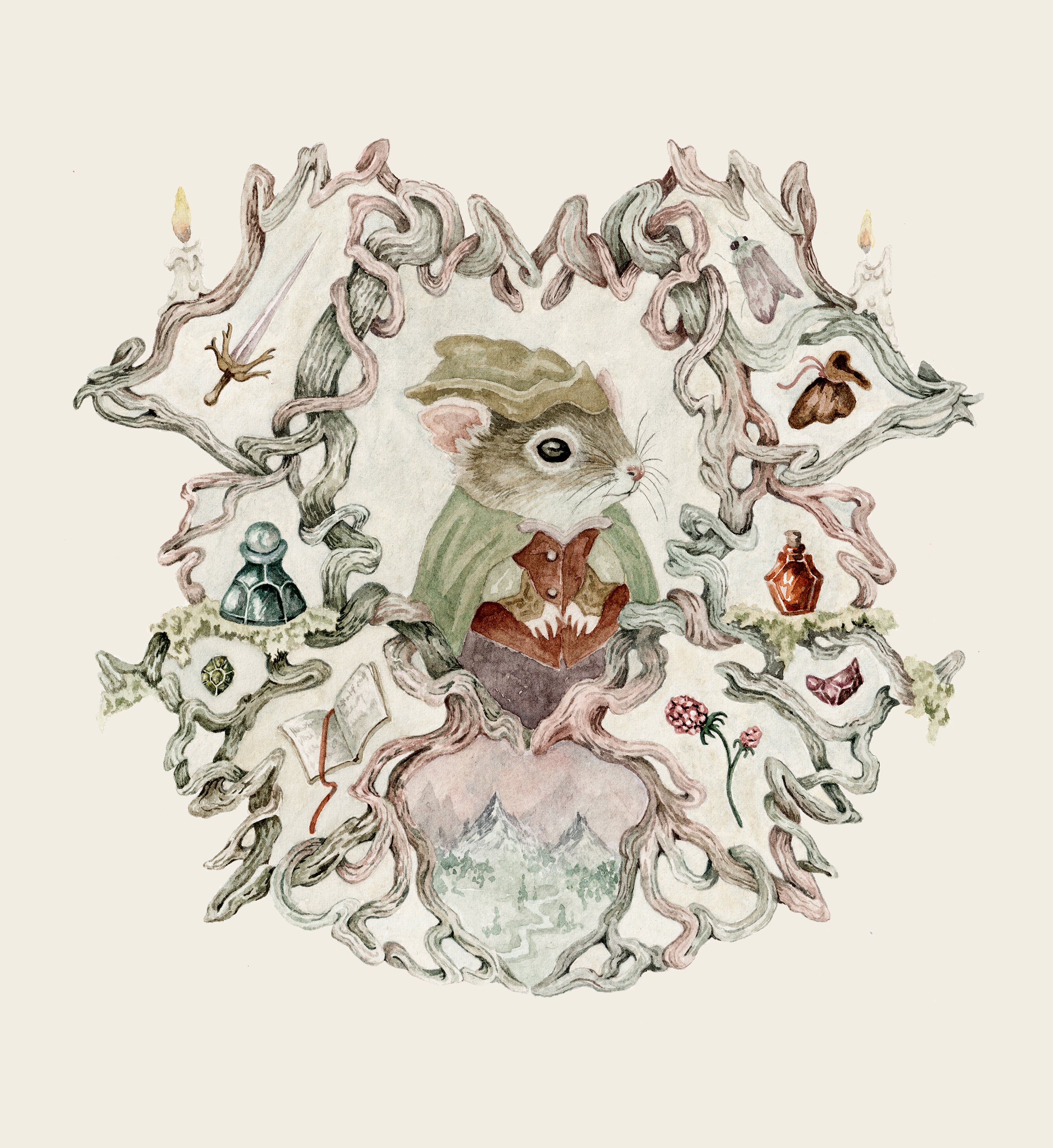 Wayafarer's Portal - Original Watercolor Illustration
